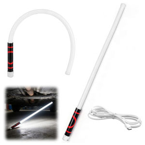 Flexible LED Work Light Rechargeable Bendable Flashlight Stick 800 Lumens Super Bright Mechanic Lamp Waterproof Inspection Tool for Car Repair Engine Bay 70cm