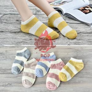 ถุงเท้า สีลูกกวาด สุดฮิตในเกาหลี ห้าสีพาสเทล ใส่ฤดูร้อน เนื้อนุ่ม เหมาะกับสาวๆวัยใส.   PB99