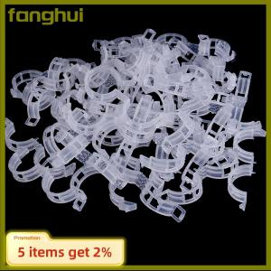 fanghui ruyifang Heishada 50pcs Trellis Tomato Clips Supports Connects Plants Vegetable Fastening Clip