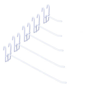 10pcs/set Mesh Stall Shelf Hooks Supermarket Screen Hooks Mesh Hooks Grid Wall Wire Mesh Hooks