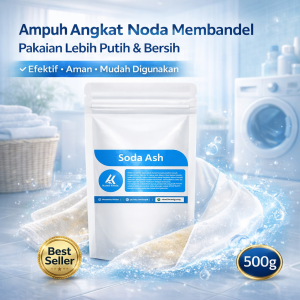 Home Kimia Soda Ash Dense 500 Gram - Laundry Booster / Washing Soda Pembersih dan Penjernih