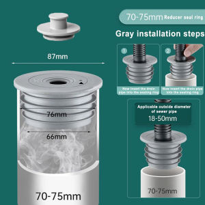Drain Pipe Insect-Proof Sealing Ring Silicone Pipes Adapters Drain Pipe Anti-odor Seal Plugging Cover