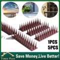 Alat duri pengusir kucing Anjing / Paku anti kucing Plastik Anti Kucing paku Anti burung Merpati Wall Spike Anti-Climbing Spike Wall Anti Maling Panjat Tembok Pagar Kawat Duri Garden Pest Repeller Pigeon Cat Deterrent Garden Security Deterrent Tool. 