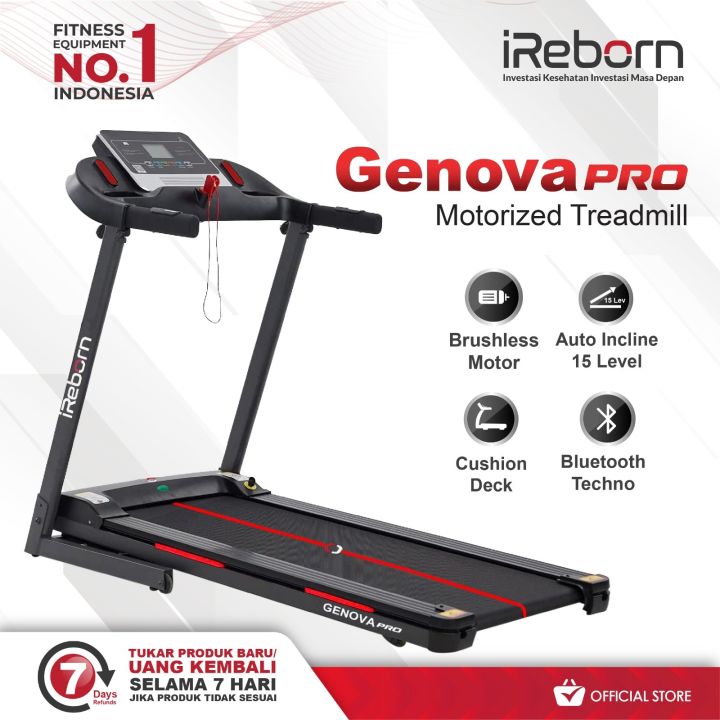 Alat Fitness Olahraga Treadmill Elektrik IReborn Genova Lazada