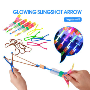 [Ready Stock] Lastik Lampu Mainan Lestik Lampu Terbang Getah Lastik Ada Lampu LED Helicopter Arrow Lastic UFO LED Light Sky Shooting Flying Lastic With Lamp Rope Lastic
