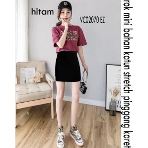 MM 3006 pencil skirt MIDI IMPORT OFFICIAL ( COD ) + ( GRATIS ONGKIR ) rok span midi mini bahan katun wedges import super strech - di jamin bahan bagus - panjang 40CM- freesize muat bb 70 kg