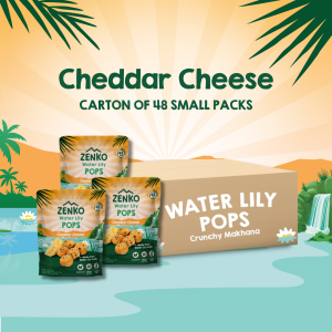 Zenko Superfoods - Water Lily Pops - Cheddar Cheese (Healthy Snack) [48-PACK]