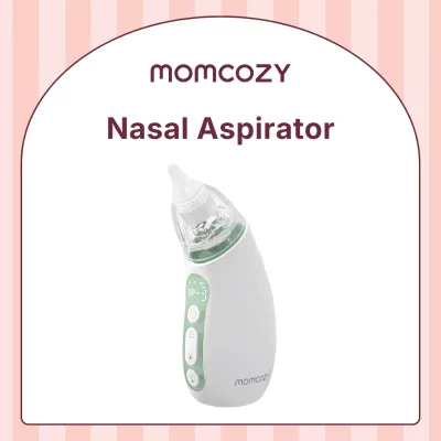 Momcozy Baby Nasal Aspirator 3 Suction Levels Electric Nasal Aspirator for Baby Portable Baby Nose Aspirator with Light Soothing and Music
