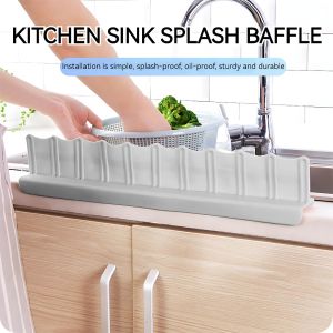 Soft Splash Guard Basin Waterproof Partition Adjustable Water Splash Sink Splashproof Baffle Sink Partition 挡水板 隔水神器