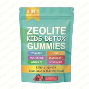 Zeolite Kids Detox Gummies - 9-in-1 Mixed Berry Flavor 60 Gummies Childrens Zeolite Supplement