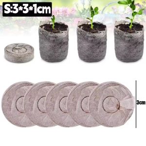 10/30/50Pcs Round Plant Seedling Blocks Rockwool Grow Tray Cubes Hydroponic Soilless Cultivation Efficient Drainage Planting Blocks Home Greenhouse Garden Supplies