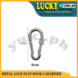 SNAP HOOK CARABINER HEAVY DUTY METAL LOCK SOLD PER PIECE