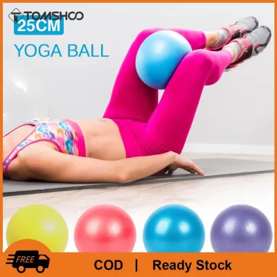 25cm Yoga Ball Anti-burst Thick Stability Ball Mini Pilates Barre Physical Ball