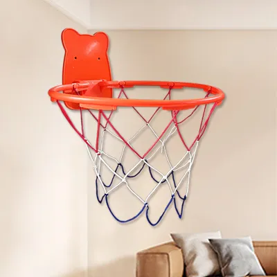 Ermo Chiều cao có thể điều chỉnh treo tường bóng rổ Hoop cho trẻ em chơi trong nhà-Bền và thiết kế có thể gập lại