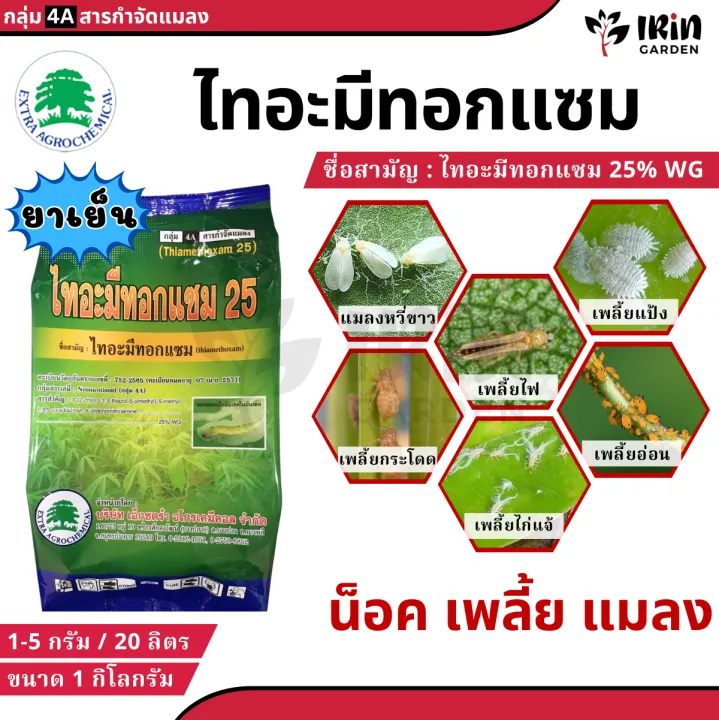 ไทอะมีทอกแซม 25% WG ยาเย็น กำจัดเพลี้ยและหนอน