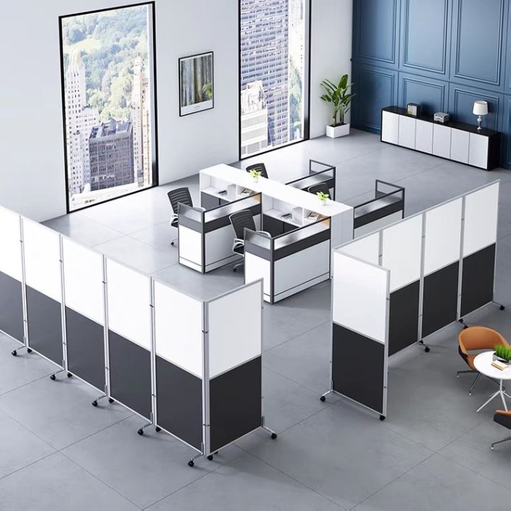 Office new push-pull telescopic wood-based panel mobile wall modern ...