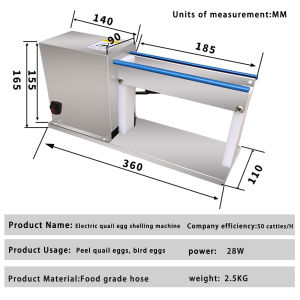 JD JINDIN Quail Egg Sheller Electric household portable egg shelling machine Suitable for all kinds of restaurants