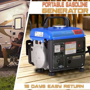 Portable Gasoline Generator 2 Stroke 220v HouseholdHome Outdoor Small Generator 950w 60HZ Ultra Qule
