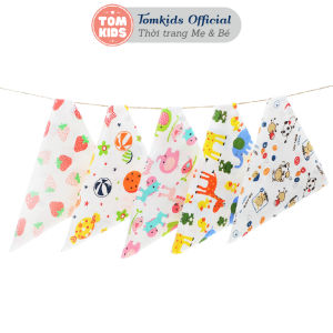 Khăn Tam Giác Quàng Cổ Cho Bé Khăn Có Cúc Bấm Chất Liệu COTTON Cho Bé Yêu Mã PK-002