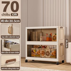 Hỏa Tốc tủ nhựa gấp gọn 40-70cm tủ nhựa đựng quần áo không cần lắp đặt tủ đựng túi xách Có bánh xe tủ đựng đồ đa năng/tủ nhựa đa năng