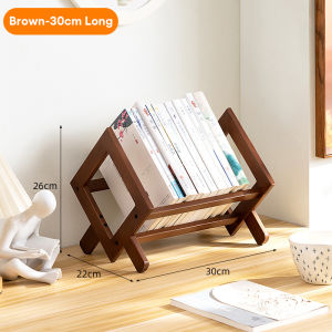 Bamboo Desktop Bookshelf 40/50CM Storage Rack Office Tabletop Document Organiser Rack Rak Storan 桌面书架/储物架