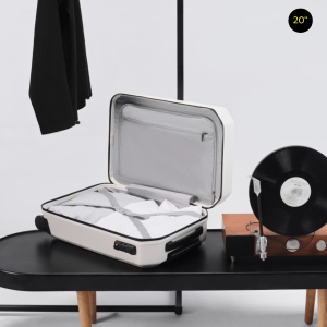 NinetyGo : กระเป๋าเดินทางแบบซิป น้ำหนักเบา รุ่นซาฮาร่า 90L01 (ขาว)