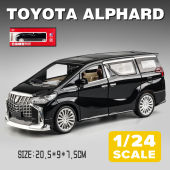 รุ่น รถ Toyota Alphard 1/24 โมเดลรถยนต์ Toyota Alphard Vellfire ของเล่นสําหรับเด็ก