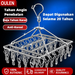Hanger Gantungan Baju Stainless Steel 304 Penjepit Rak Jemur Kaos Kaki