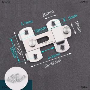 [COD] LFjAFvc Door Lock Guard Latch Bolt 90 180 Degree Stainless Steel Toggle Latch Sliding barn Door Lock Black Iron Right Angle barn Lock