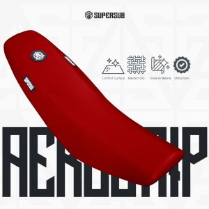SEAT COVER SUPERSUB AEROGRIP SARUNG JOK PREMIUM MERAH WATERPROOF ANTI AIR TRAIL SUPERMOTO ENDURO TRABAS UNIVERSAL UNTUK KLX DTRACKER CRF WR KTM YZ HUSQ KX