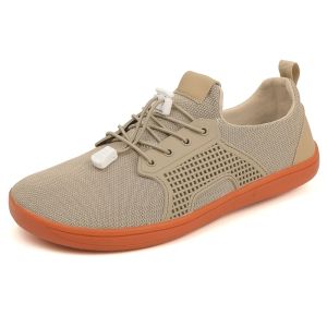 FANCYLEE Barefoot Shoes Women Zero Drop Sneakers Wide Toe Professional Gym Training Lightweight Mesh Flat Shoes Size 36-41