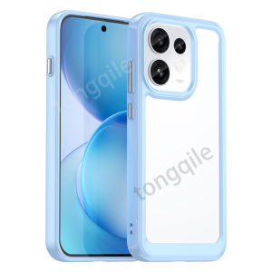 Case For OPPO Reno16 Pro F Reno 16 16F 16Pro 5G 2026 Phone Casing Back Cover Clear Transparent Hard Acrylic Shockproof Bumper Colorful Soft TPU Edge Anti Drop
