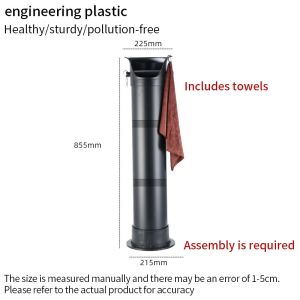 Large Capacity Coffee Knock Bucket Coffee Grounds Container Floor Standing Tall Knock Box Trash Can