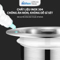 Bộ Lọc Rác Bồn Rửa Bát Inox 304 3 in 1 Mifan - Ngăn mùi hôi côn trùng, Nút chặn thoát nước, Khay giỏ lọc thức ăn thừa. 