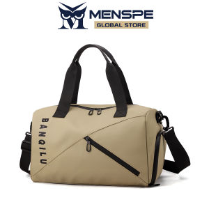MENSPE Mens Fitness Bag Sports Bag Fashion Travel Bag Luggage Bag Waterproof Handbag Outdoor Sling Bag Gym Fashion Men Women Dry Wet Separation Portable Travel Yoga Swimming Bag