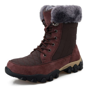 Import Premium Sepatu Pria Musim Dingin Winter Snow Boots Tinggi Hiking Bulu Cowok Dewasa Sepatu Kerja Touring Mendaki Non Slip 227