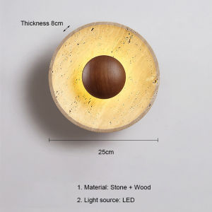 Yellow Stone Art Wall Lamp Nordic Modern Wall Light Indoor Lighting Room Decor For Bedroom Bedside Living Room Hotel Sconces