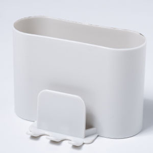 Toothbrush Holder Free Punch Drain Toothpaste Stand Home Wall-mounted Organization Storage Rack Bathroom Accessories