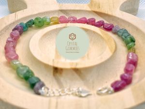 SG LOCAL - Authentic Fluorescent Color Tourmaline Bracelet 荧光色标碧玺手串
