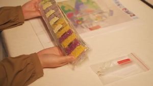 CHENISTORY DIY Full Round Diamond Painting Dream Flower Scenery 5D Diamond Embroidery Art Supplies