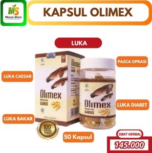 Olimex Obat Pasca Operasi Minyak Ikan Gabus Kapsul Olimex Ekstrak Sari Kutuk Albumin Penyembuhan