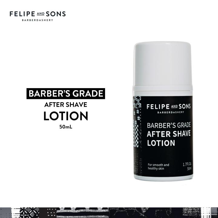 Felipe and Sons Barber’s Grade Aftershave Lotion 50mL | Hydrate, Soothe and Calm Skin