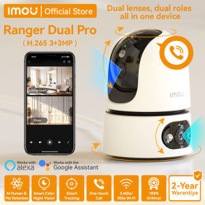 IMOU Ranger Dual Pro Dual-lens Indoor Security Camera CCTV Connect to Cellphone WiFi One-touch Call pet / Baby monitor