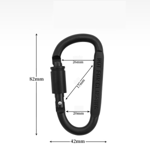Aluminium Alloy Safety Buckle D-Type Mountain Buckle High-Quality Bold With Lock And Flattened