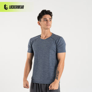 Baju Running Jogging Lari Olahraga Pria Kaos Short Sleeve Sport Dry Slim Fit Pakaian Gym Fitness Training Workout Polos