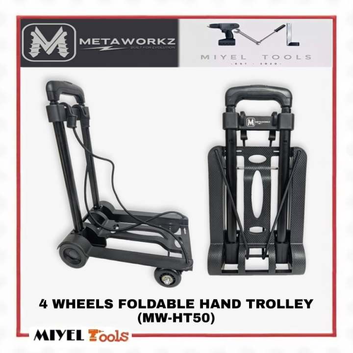 METAWORKZ 50KG Foldable Hand Trolley (MWHT50) Lazada PH