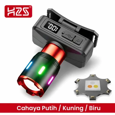 H2S Senter Kepala 3 Cahaya LED Laser 60w 3Light Pro