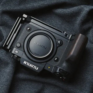 wood Pro L Type Bracket Vertical Quick Release Plate Grip Metal Handle for Fujifilm X-H2s XH2 camera Arca-Swiss RRS Tripod