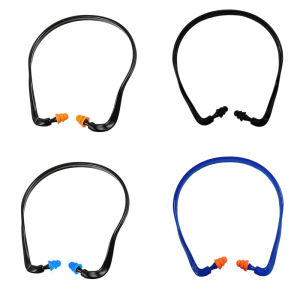 Reusable TPE Head Band Earplugs Noise Cancelling For Sleep Wrok Study 4PCS Hat Banded Earplugs for Comfortable Wear