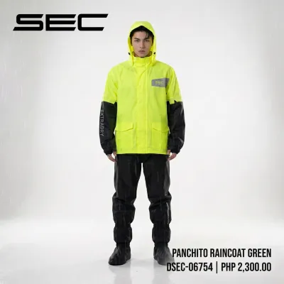 SEC Raincoat for Motorcycle Panchito With Shoe Cover Raincoat (S-2XL)